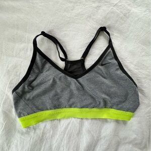 Nike Women's Dri-FIT Light-Support Padded V-Neck Sports Bra - Size L